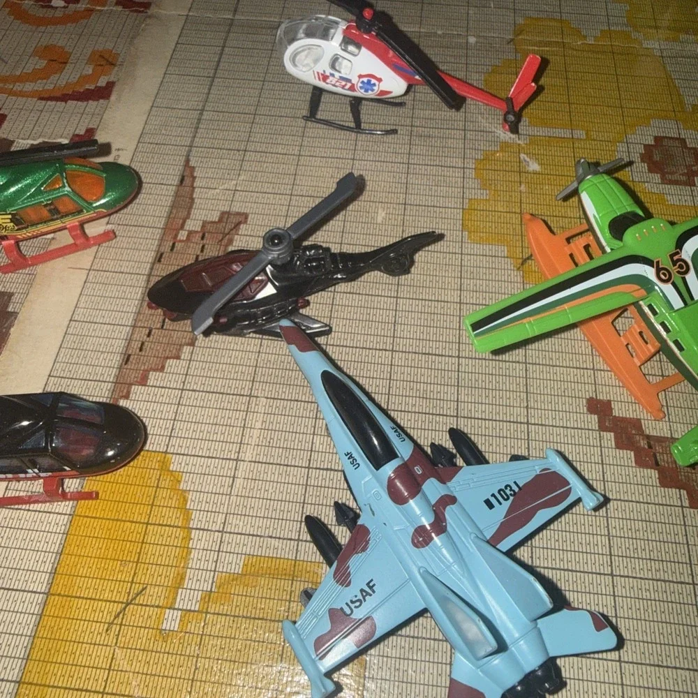 Lot Of (6) Rescue Helicopters Hot Wheels Matchbox Unmarked